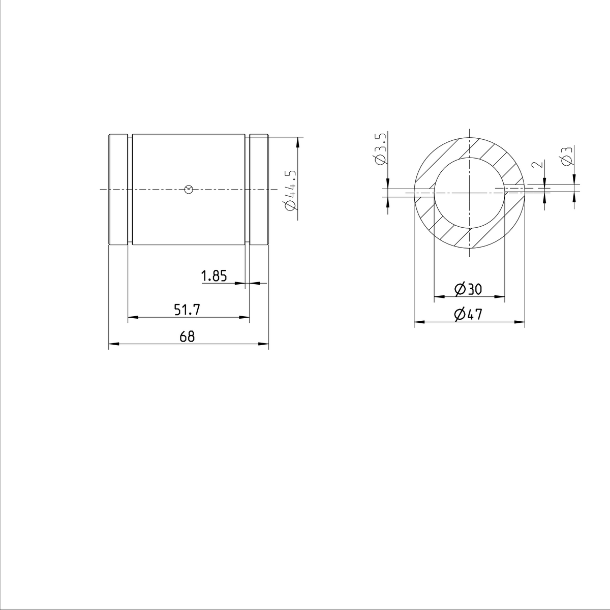 Суперлинейная втулка Bosch Rexroth KBH-30 [R073203000]