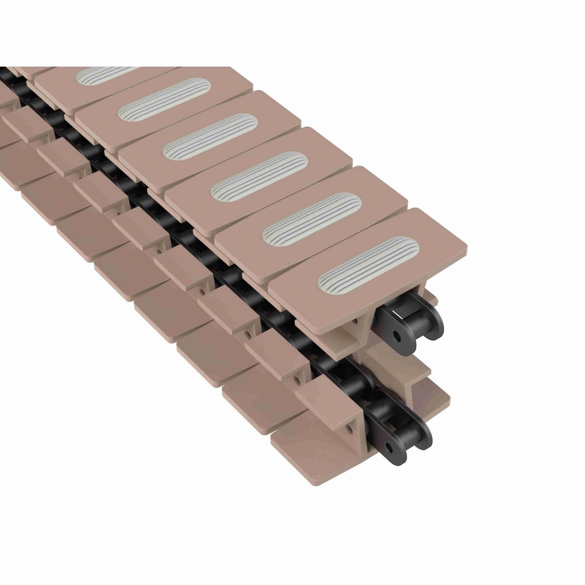Rexnord 1873TAB SuperGrip™ Side-flexing SuperGrip™, Material: Tan Low Friction, Width: 3.75in, Pitch: 1.5in - 10470719