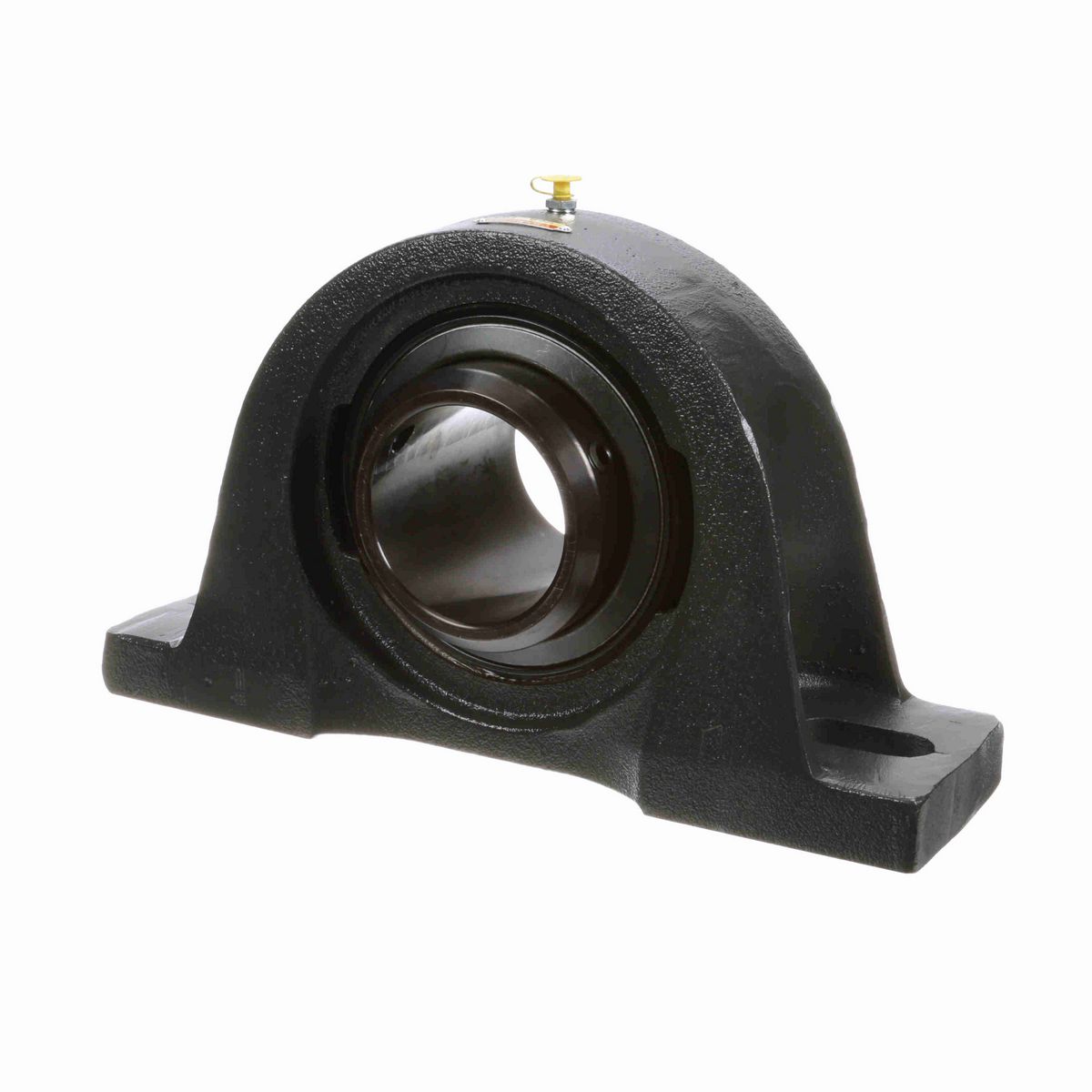 Sealmaster Mounted Cast Iron Two Bolt Pillow Block Ball Bearing - 52100 Bearing Steel, Black Oxided - Double Setscrew Lock - MPD-63
