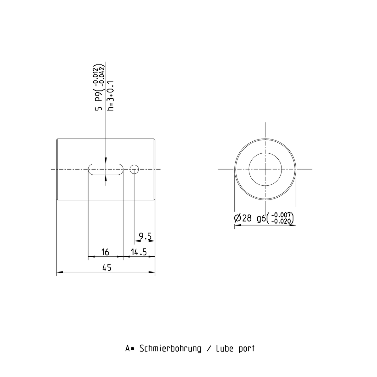 Одинарная цилиндрическая гайка Bosch Rexroth ZEM-E-K 16X16RX3-2 [R151206210]