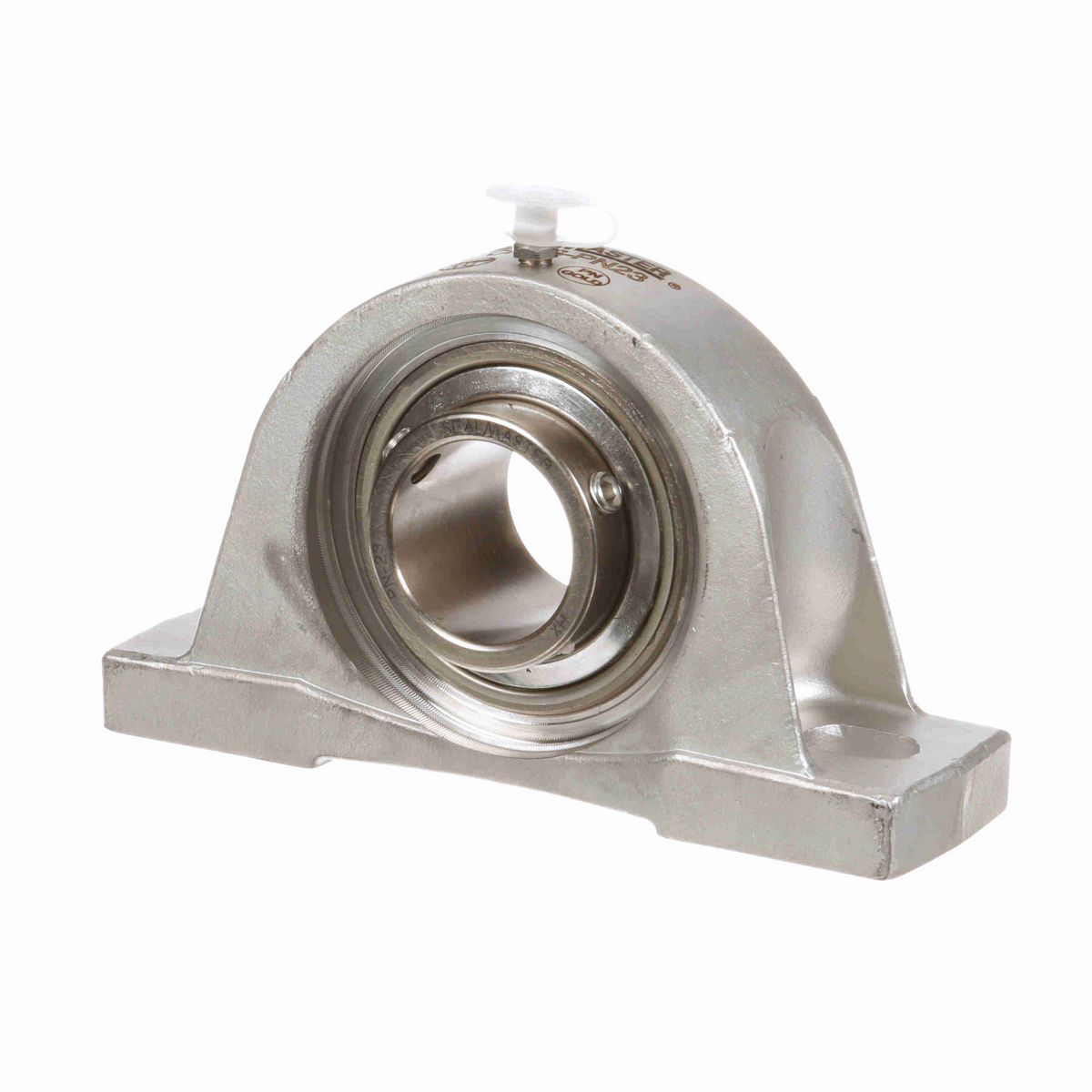 Sealmaster Mounted Stainless Steel Two Bolt Pillow Block Ball Bearing - 52100 Bearing Steel, Phosphorus Nickel Coated - Setscrew Lock - Corrosion Resistant - CRPS-PN23