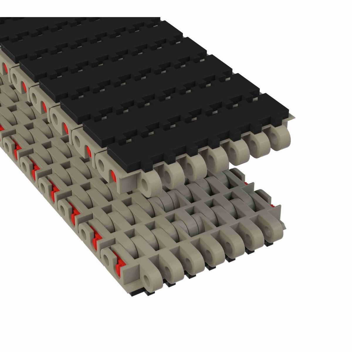 Rexnord 7705 SuperGrip™ Straight Running SuperGrip™, Material: Grey Tough Composite, Width: 4in, Pitch: 1in - 81447681