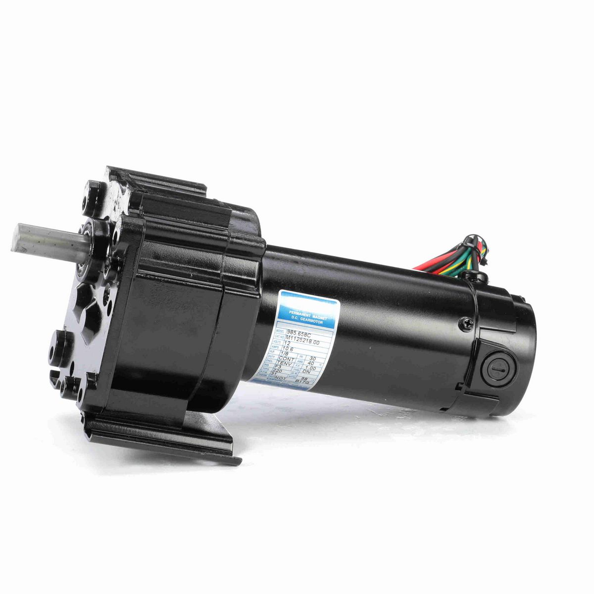 LEESON Parallel Shaft Gearmotor, 0.13 HP, 12 V, 31 RPM, 30 Frame, TENV - M1125218.00