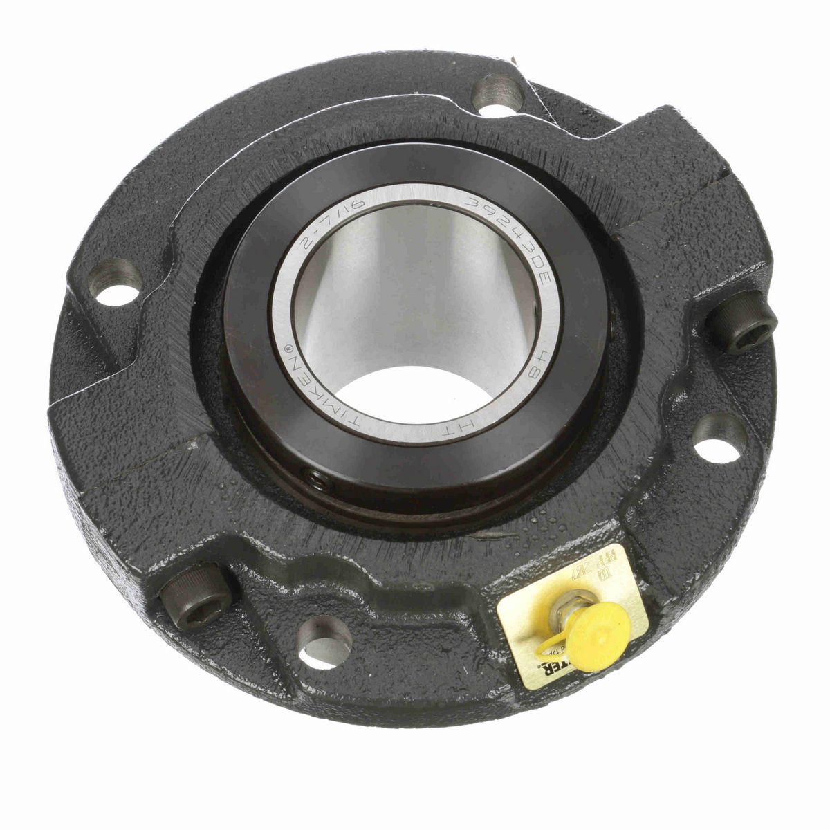 Sealmaster Mounted Cast Iron Piloted Flange Tapered Roller - 52100 Bearing Steel - Double Collar Mount Lock - RFP 207