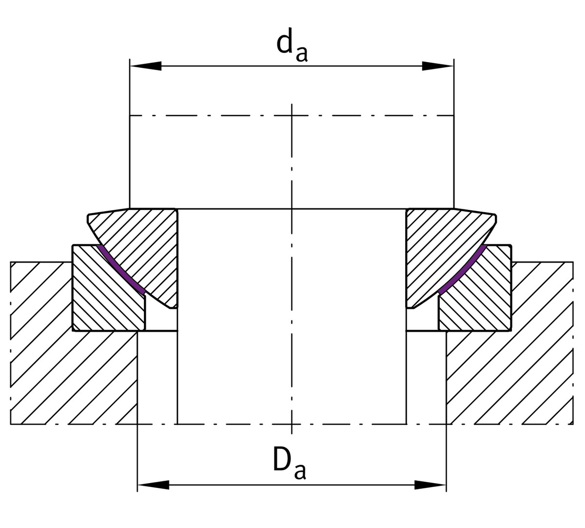Сферический шарнирный подшипник INA GE10-AW