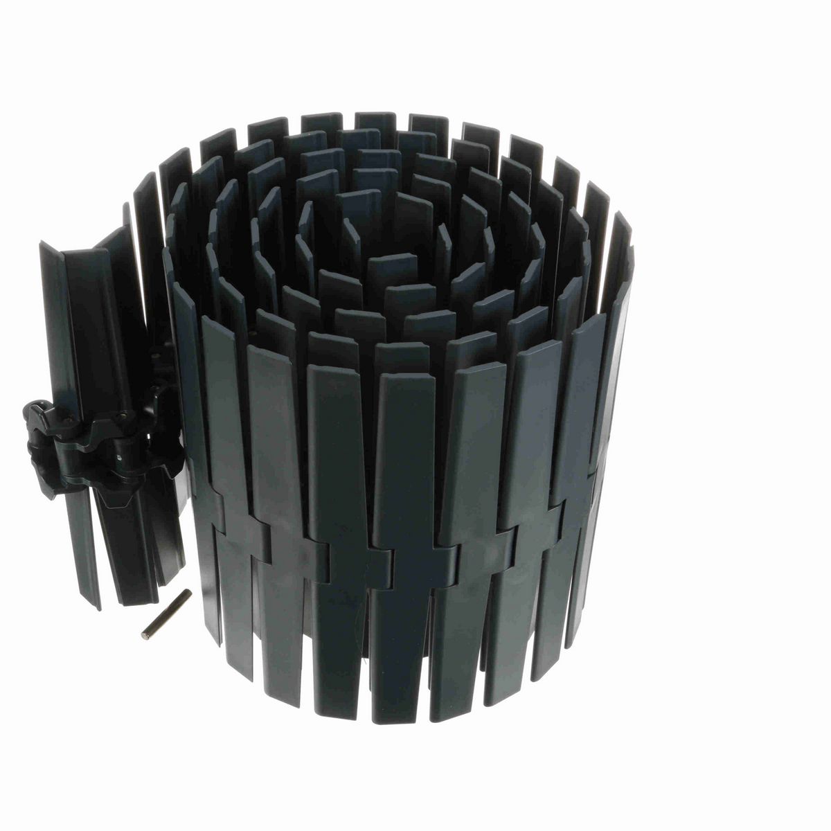 System Plast 882TAB Side-flexing Solid Top, Material: NG evo (Gray Blue), Width: 12in, Pitch: 1.5in - NGE882TAB-K1200