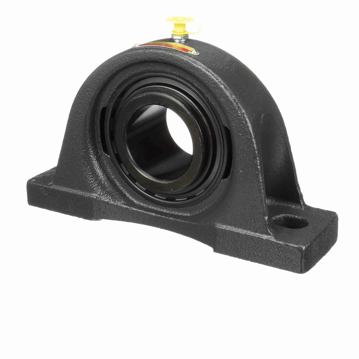 Sealmaster Mounted Cast Iron Two Bolt Pillow Block Ball Bearing - 52100 Bearing Steel, Black Oxided - Setscrew Lock - NP-32C