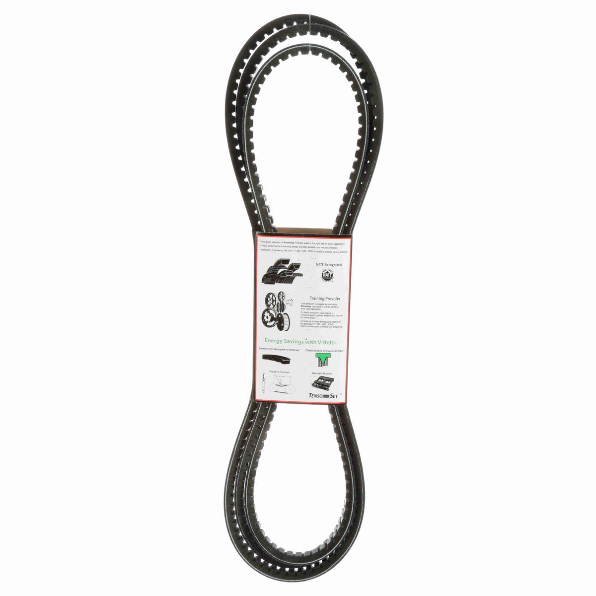 Browning EPDM Notched Belt 98% Efficient - AX128