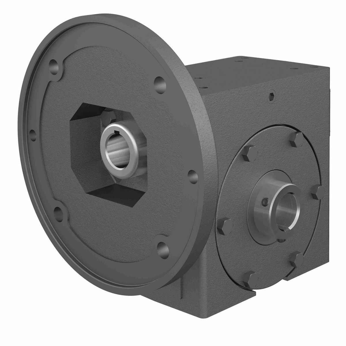 Hub City PowerCubeX Worm Gear Reducer Cast Iron Single-Reduction Worm Reducer - 265 25/1 B WR 182TC 1.438