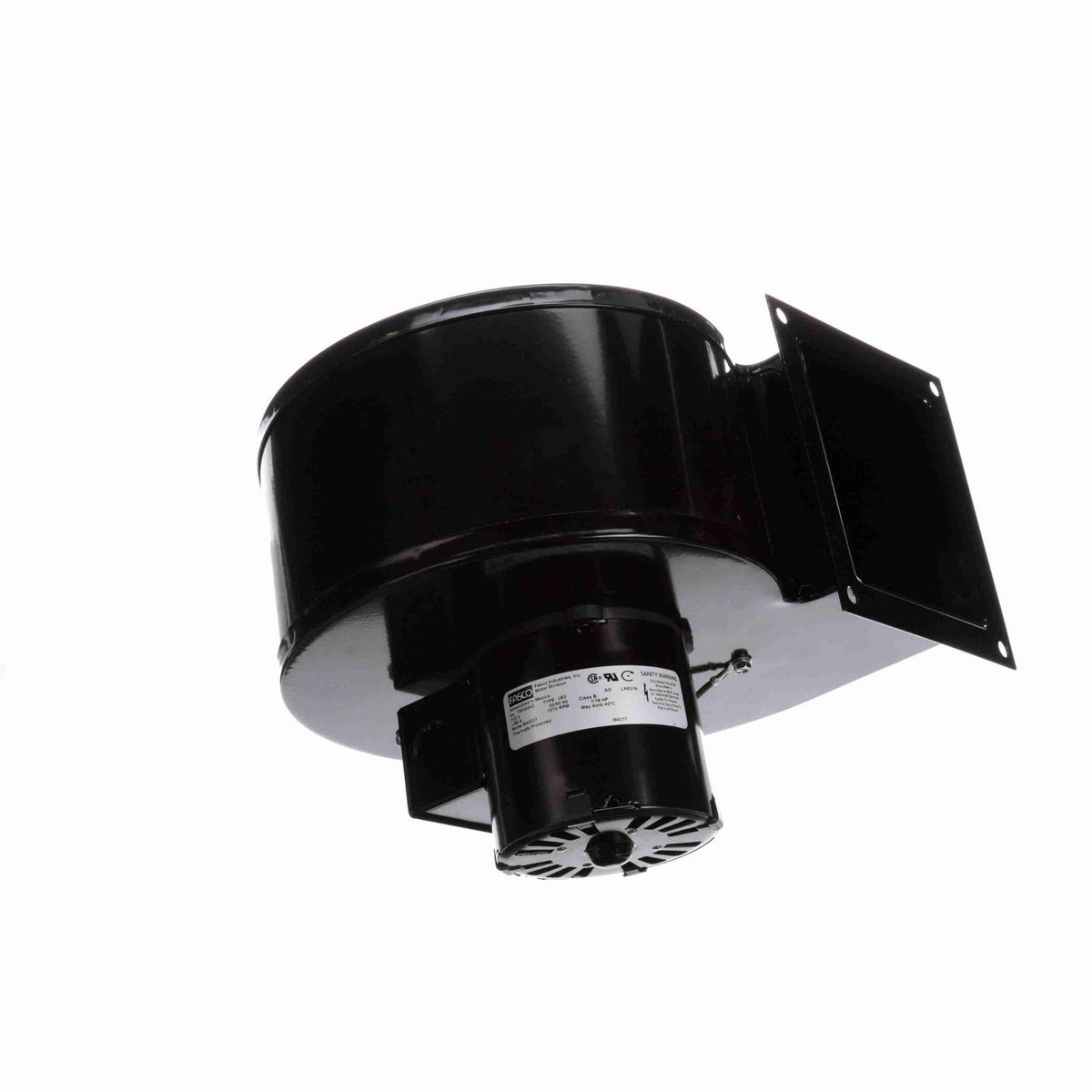 FASCO Rectangular Outlet Shaded Pole Centrifugal Blower, 115 Volts, Flange: Yes - B45227