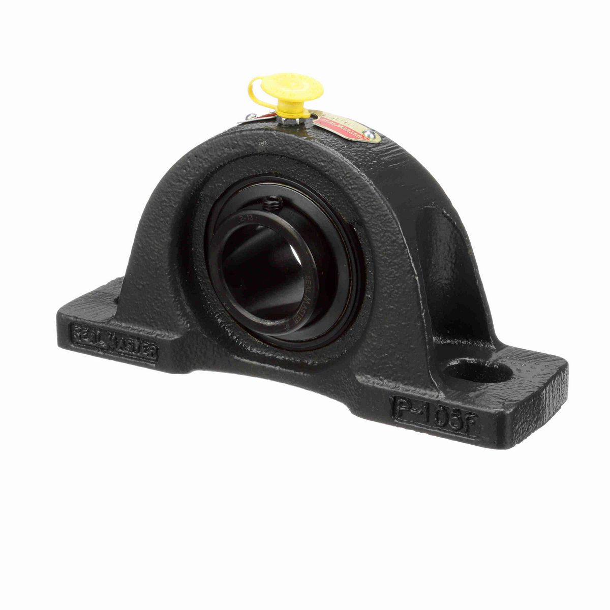 Sealmaster Mounted Cast Iron Two Bolt Low Base Pillow Block Ball Bearing - 52100 Bearing Steel, Black Oxided - Setscrew Lock - NPL-19