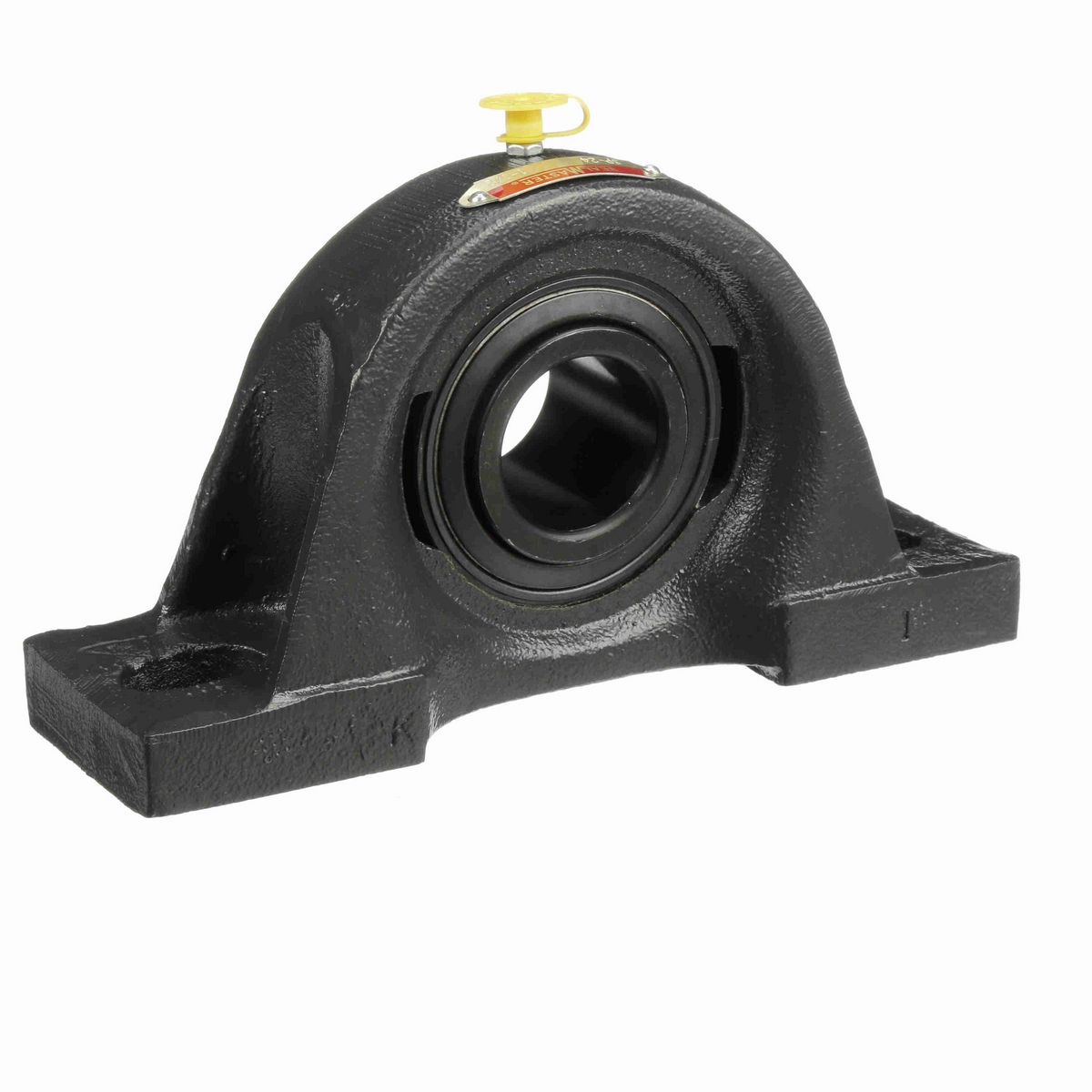 Sealmaster Mounted Cast Iron Two Bolt Pillow Block Ball Bearing - 52100 Bearing Steel, Black Oxided - Setscrew Lock - SP-24