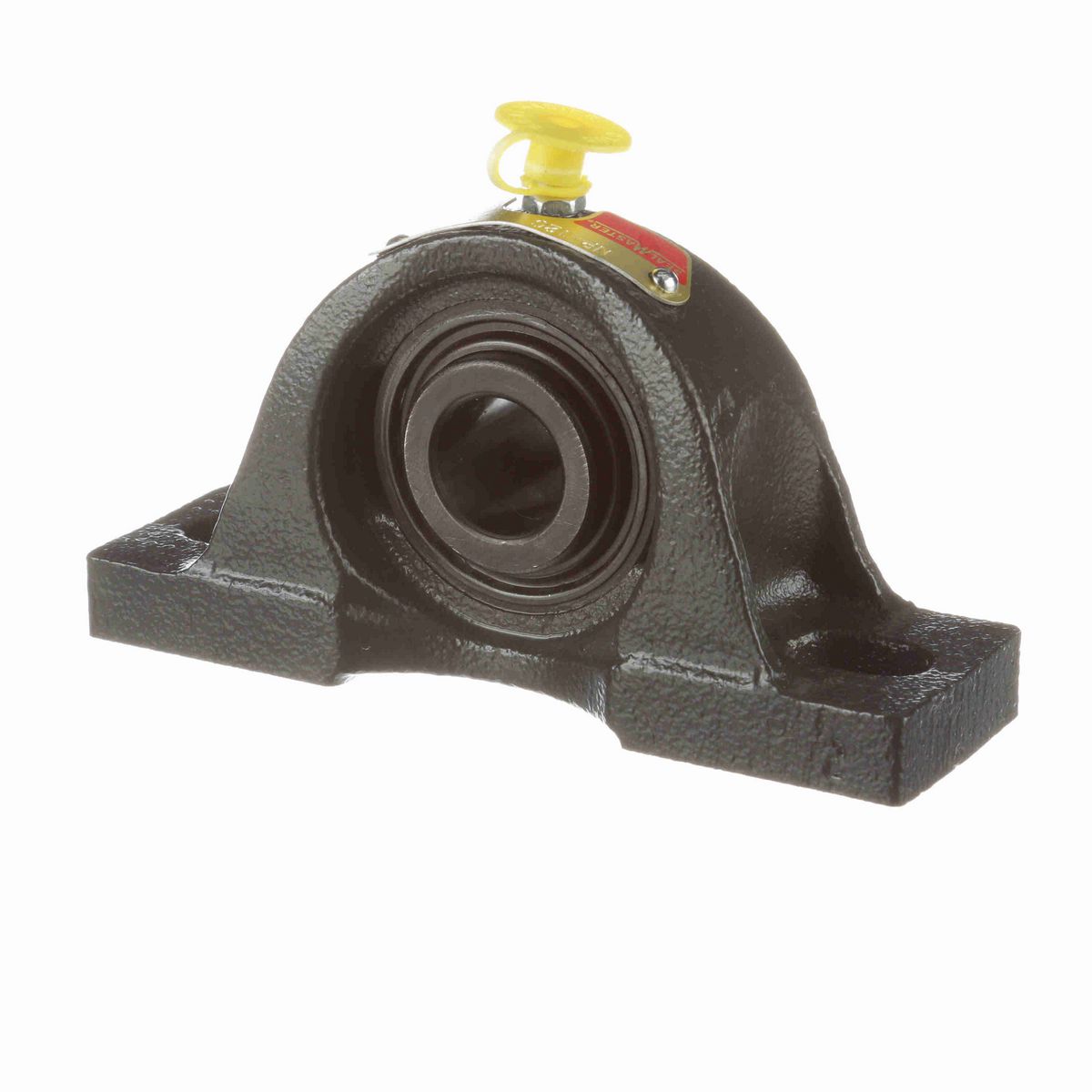 Sealmaster Mounted Cast Iron Two Bolt Pillow Block Ball Bearing - 52100 Bearing Steel, Black Oxided - Setscrew Lock - NP-12C