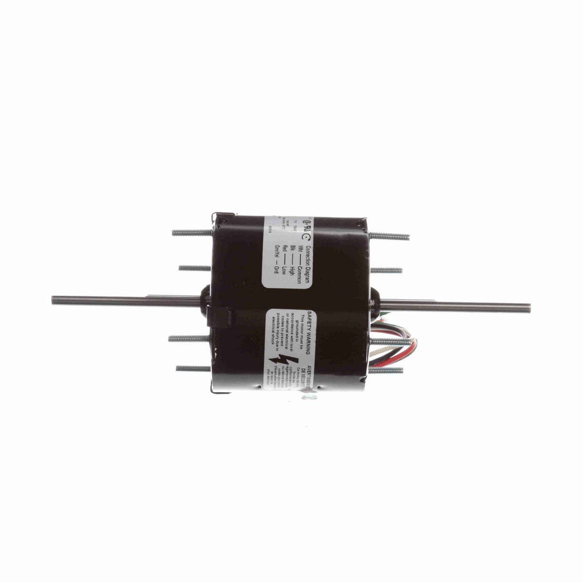 FASCO Fan and Blower Motor, 1/40 HP, 1 Ph, 60 Hz, 115 V, 3000 RPM, 2 Speed, 3.3" Diameter, TEAO - D205