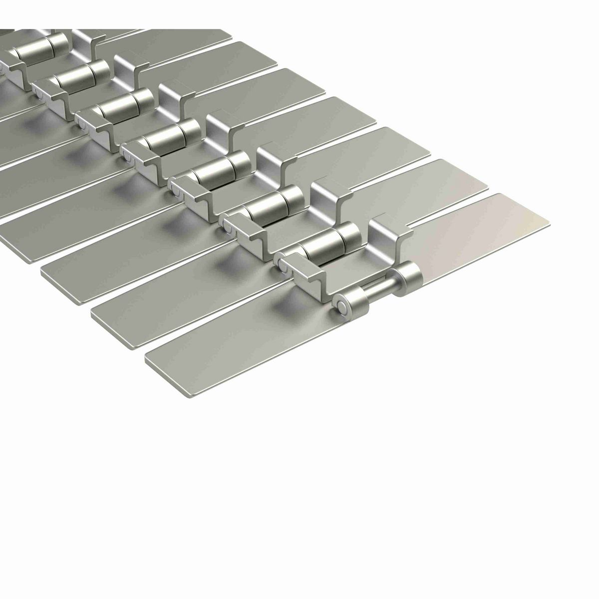 Rexnord 881TAB Side-flexing Solid Top, Material: Carbon Steel, Width: 7.5in, Pitch: 1.5in - 765.91.72