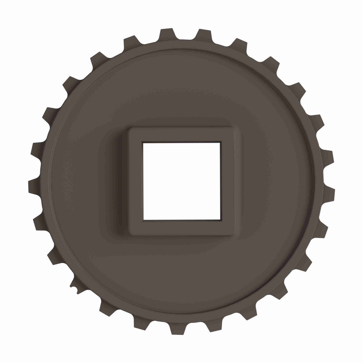 Rexnord 5930 Series Solid One Piece Molded Acetal Sprocket with 25 Teeth and a 40mm Square Bore - 114-692-11