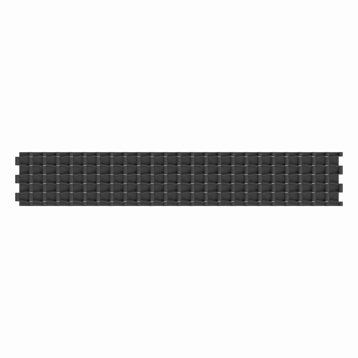 Rexnord 4705 Straight Running Solid Top, Material: Black Melt Resistant, Width: 6in, Pitch: 1.5in - MR4705-6