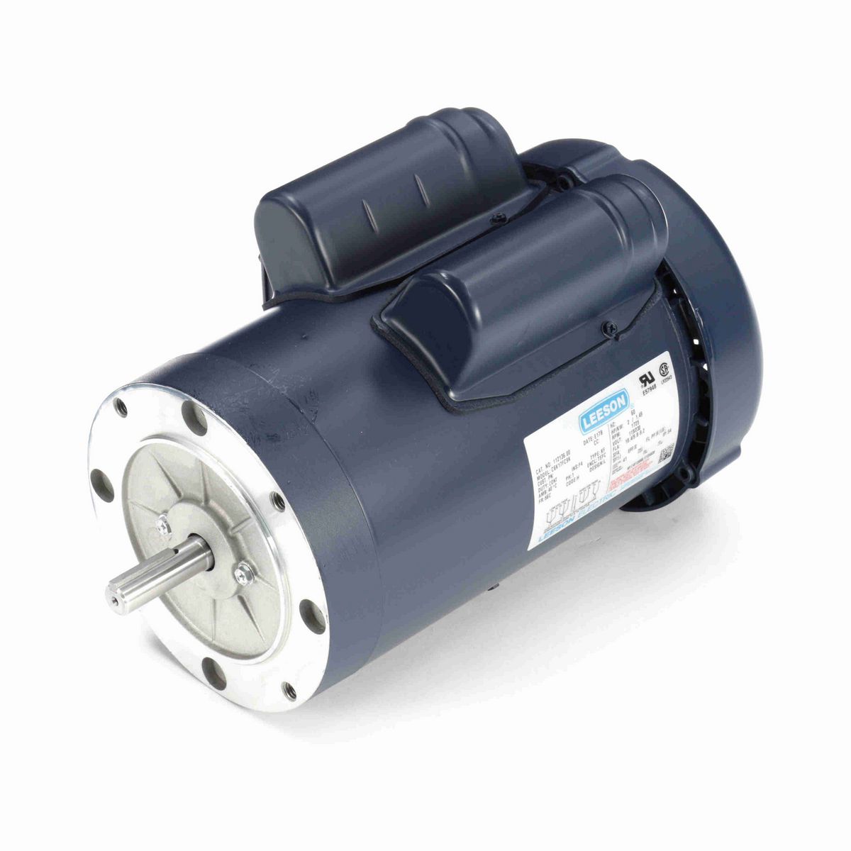 LEESON General Purpose Motor, 2 HP, 1 Ph, 60 Hz, 115/230 V, 1800 RPM, 56C Frame, TEFC - 112136.00