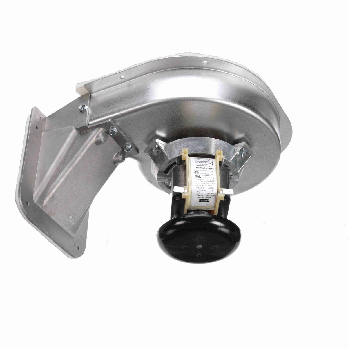 FASCO Round Outlet Shaded Pole OEM Replacement Draft Inducer Blower, 115 Volts, Flange: Yes - A229