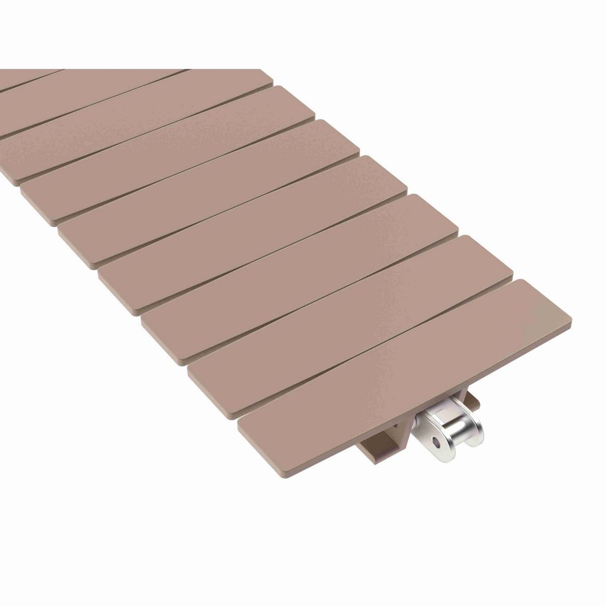 Rexnord 1873TAB Side-flexing Solid Top, Material: Tan Low Friction, Width: 6in, Pitch: 1.5in - LF1873K6