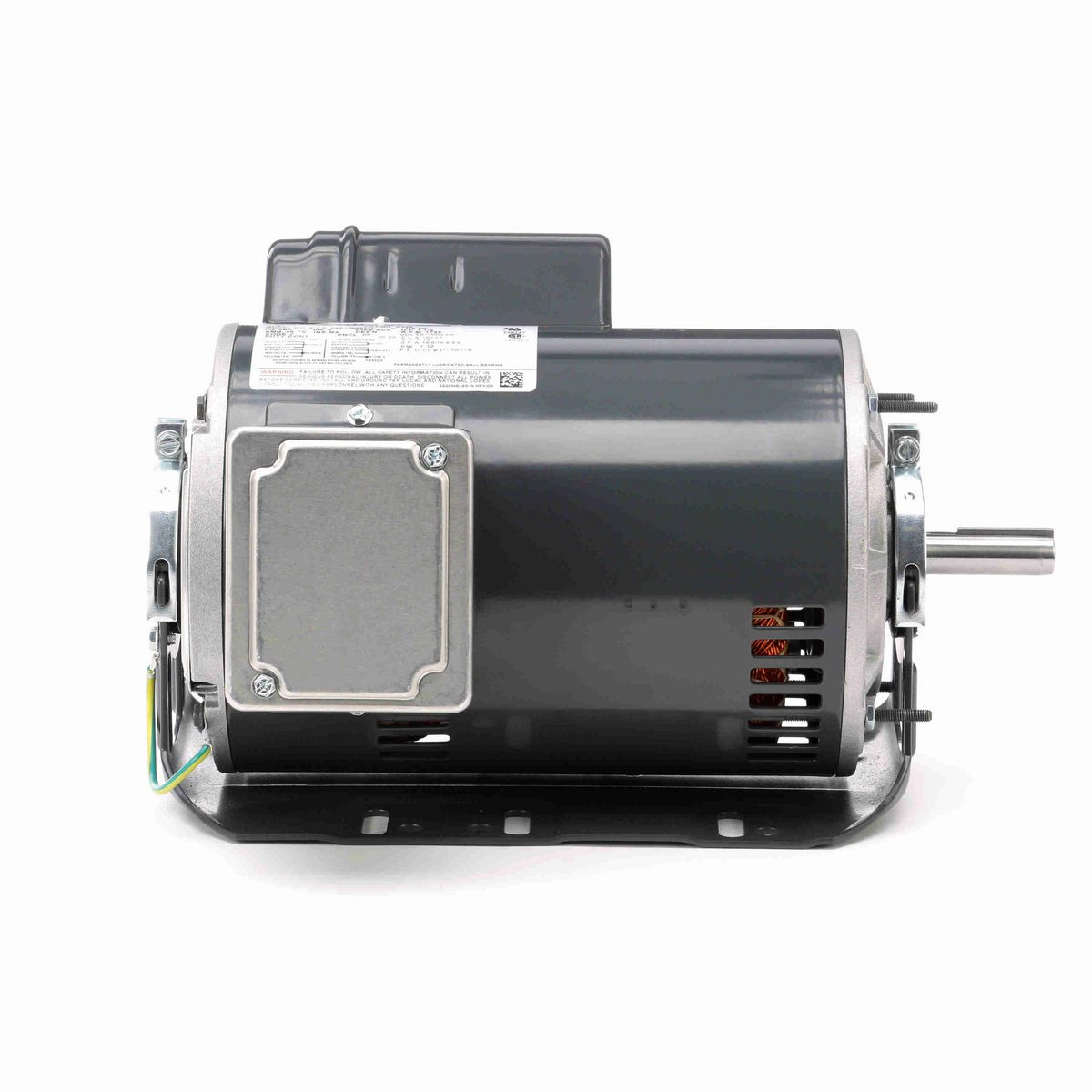 LEESON General Purpose Motor, 1.50 HP, 1 Ph, 60 Hz, 115/208-230 V, 1800 RPM, 56H Frame, DP - B336