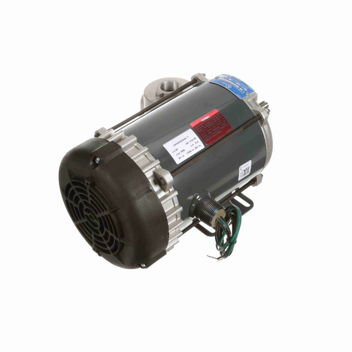 LEESON Explosion Proof Motor, 0.50 HP, 3 Ph, 60 Hz, 200 V, 1800 RPM, 56 Frame, EPFC - K2102