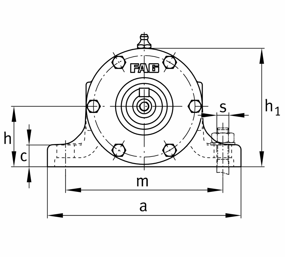 Узел стационарного корпуса FAG VRE305-C