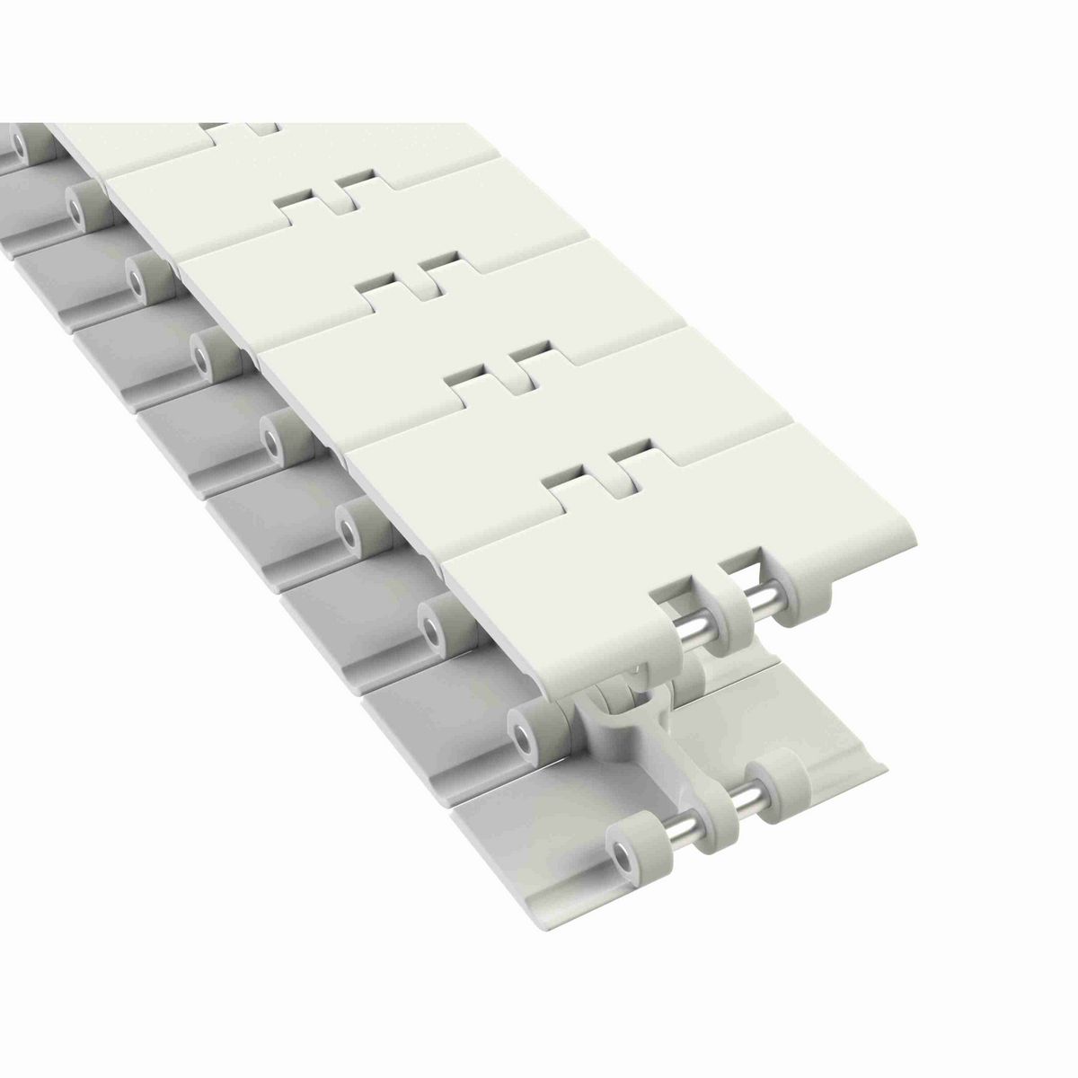 Rexnord 820 Straight Running Solid Top, Material: White High Performance, Width: 4.5in, Pitch: 1.5in - 81403663