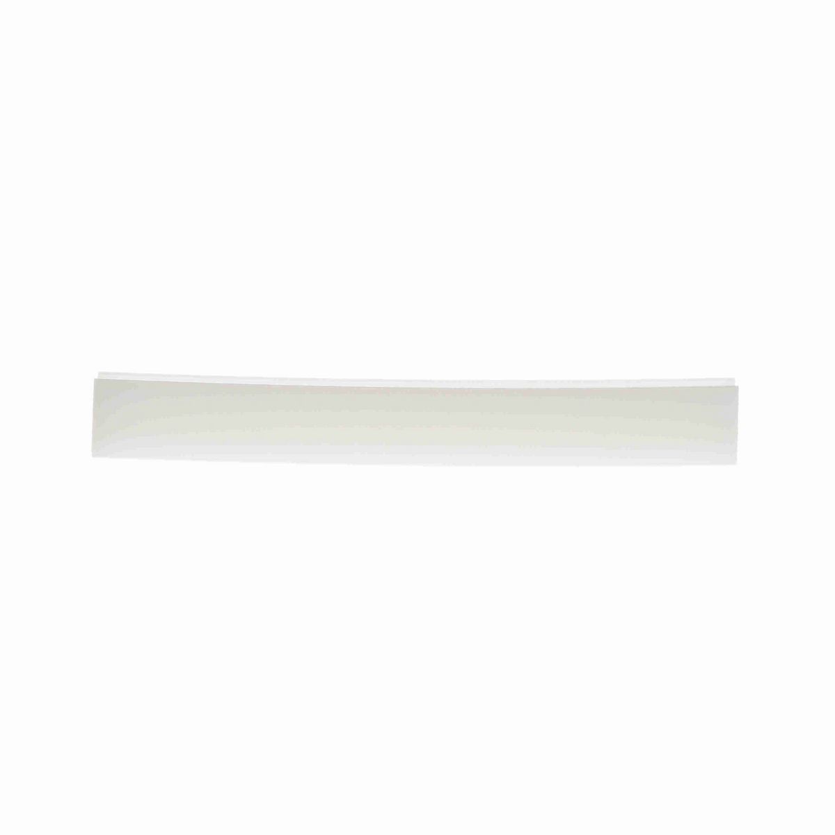 System Plast Bar Cap: 0.63"W X 0.75"H X 120"L White UHMW-PE - VG-P316HD-10