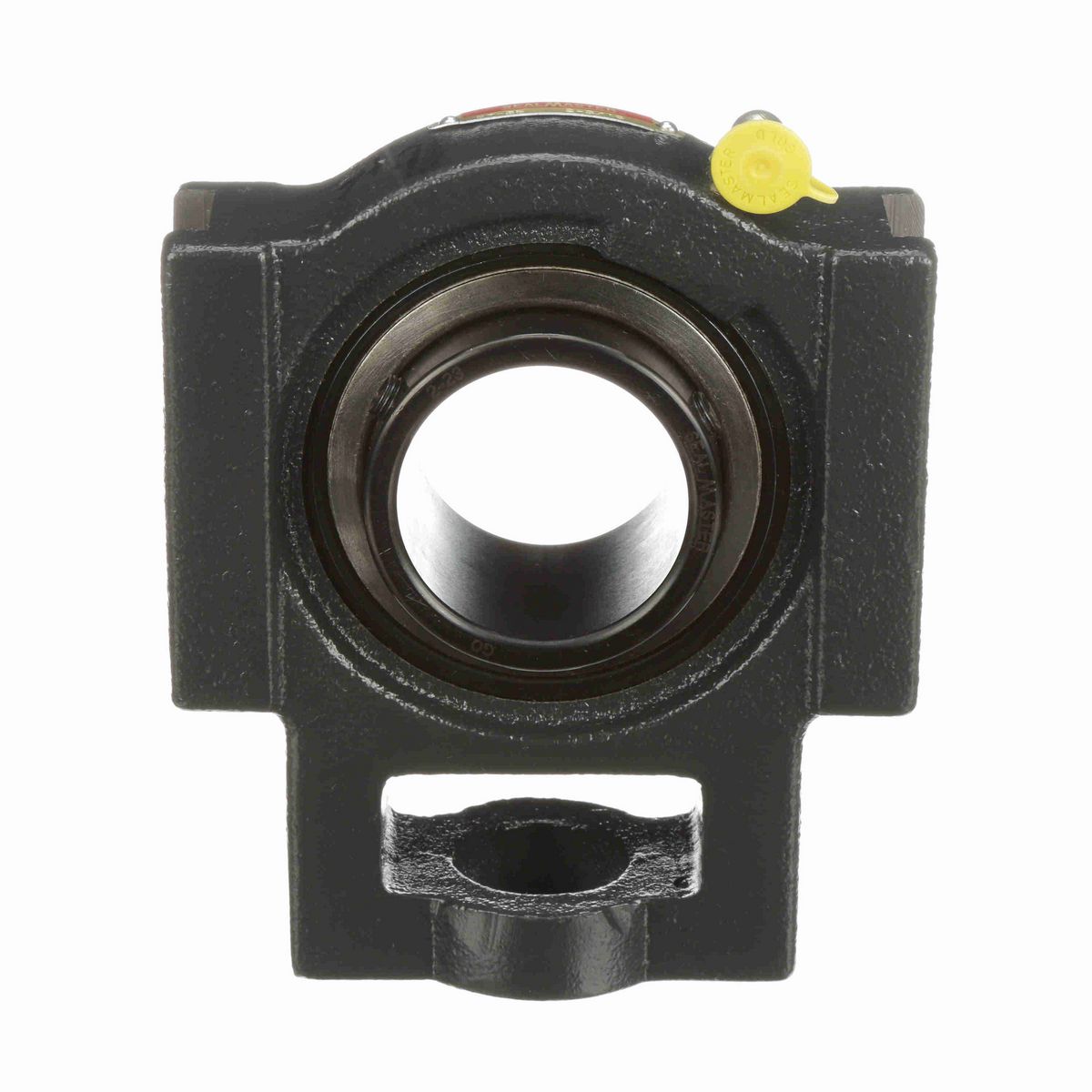 Sealmaster Mounted Cast Iron Wide Slot Take Up Ball Bearing - 52100 Bearing Steel, Black Oxided - Setscrew Lock - ST-35