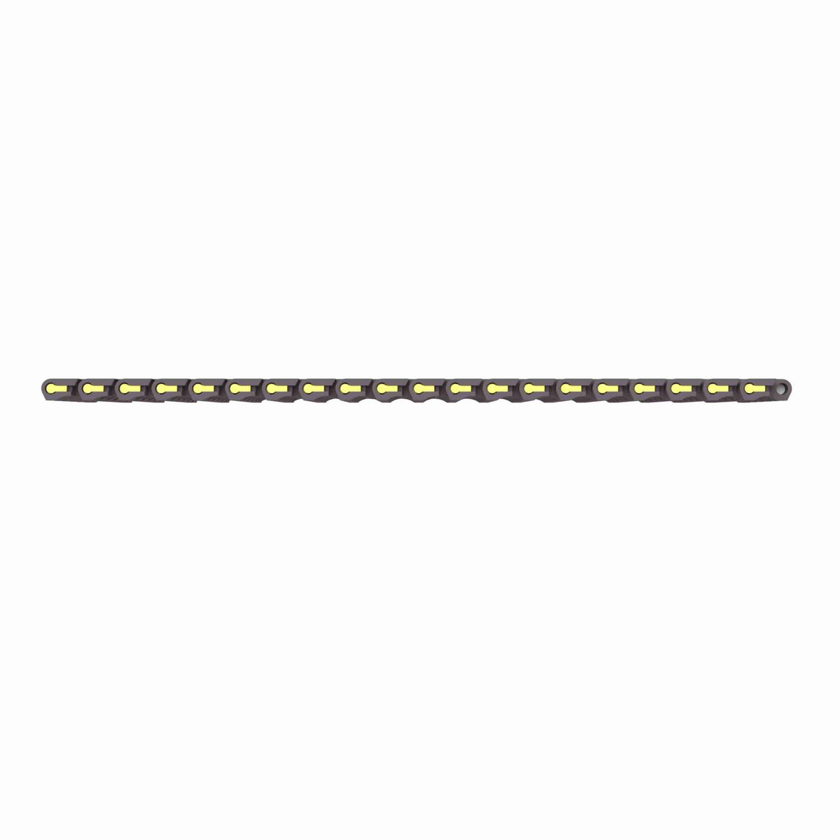 Rexnord 1506 Straight Running Flush Grid, Material: Brown High Performance, Width: 4.5in, Pitch: 15mm - 81425461