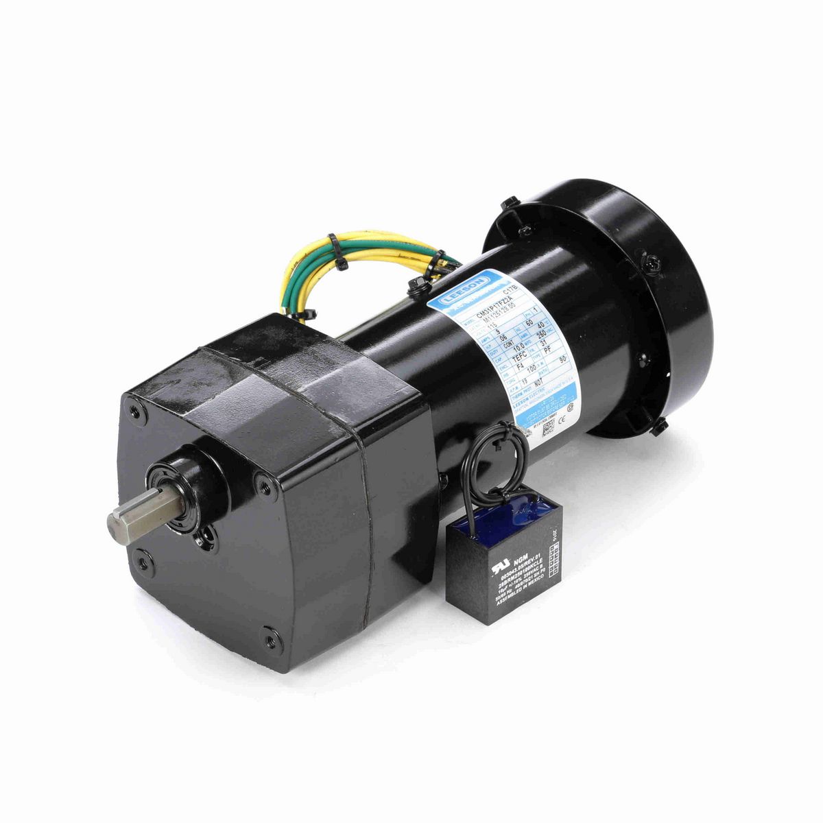 LEESON Parallel Shaft Gearmotor, 0.06 HP, 1 Ph, 60 Hz, 115 V, 19 RPM, 31 Frame, TEFC - M1125128.00