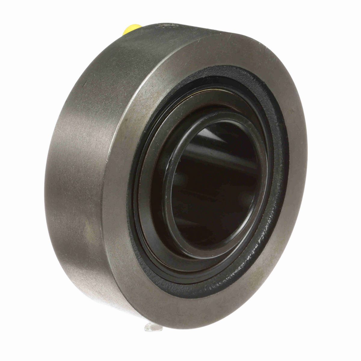Sealmaster Mounted Cast Iron Cylindrical Cartridge Ball Bearing - 52100 Bearing Steel, Black Oxided - Setscrew Lock - SC-39
