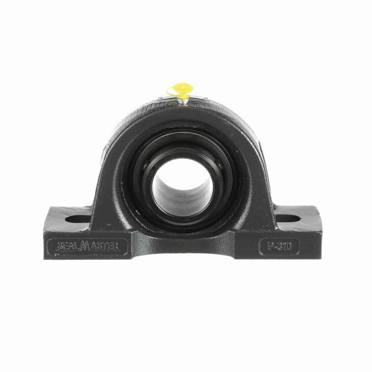 Sealmaster Mounted Cast Iron Two Bolt Pillow Block Ball Bearing - 52100 Bearing Steel, Black Oxided - Double Setscrew Lock - MPD-35