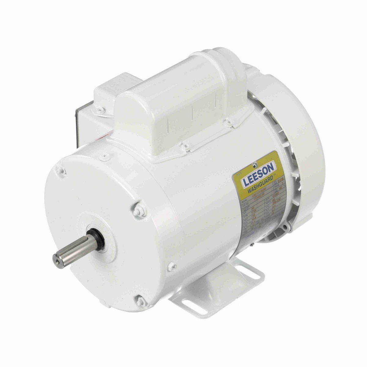 LEESON White Duck™ General Purpose Motor, 0.75 HP, 1 Ph, 60 Hz, 115/230 V, 1800 RPM, 56 Frame, TEFC - 112432.00