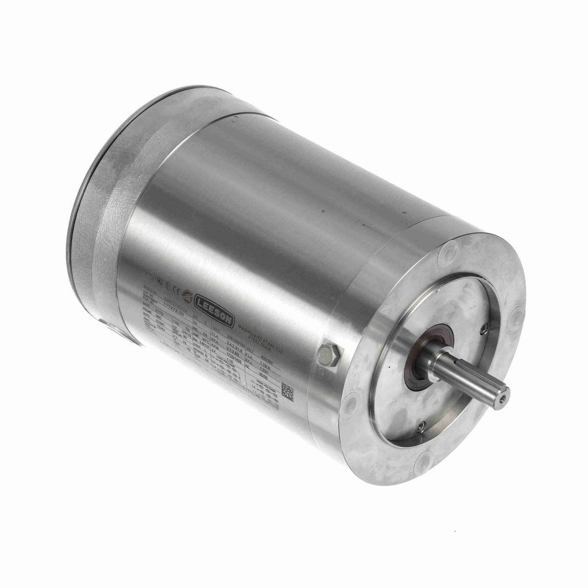 LEESON Premium Duck™ General Purpose Motor, 0.75 & 0.50 HP, 3 Ph, 60 & 50 Hz, 230/460 & 190/380 V, 1800 & 1500 RPM, 56C Frame, TENV - 117272.00