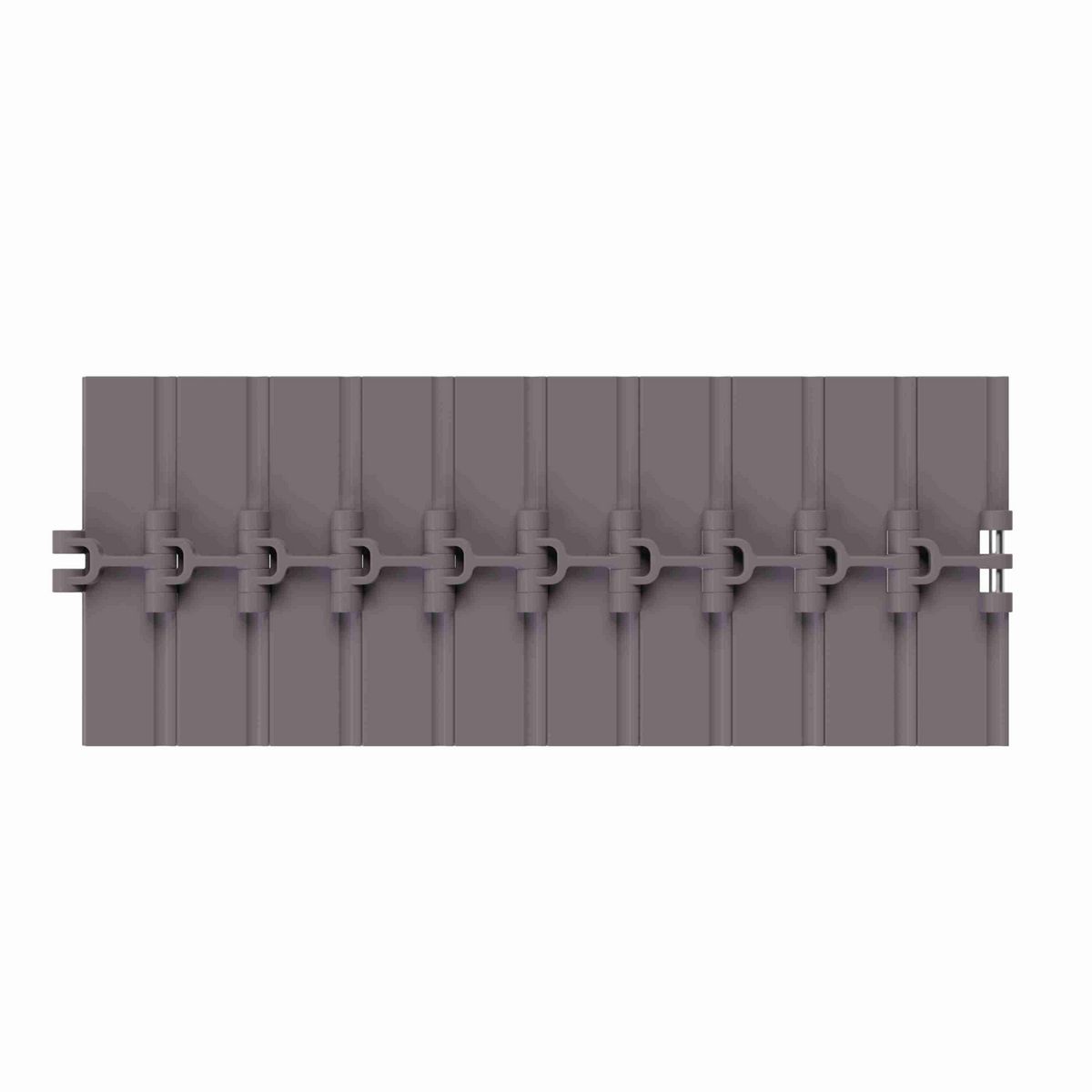 Rexnord 820 Straight Running Solid Top, Material: Brown High Performance, Width: 7.5in, Pitch: 1.5in - 81400015