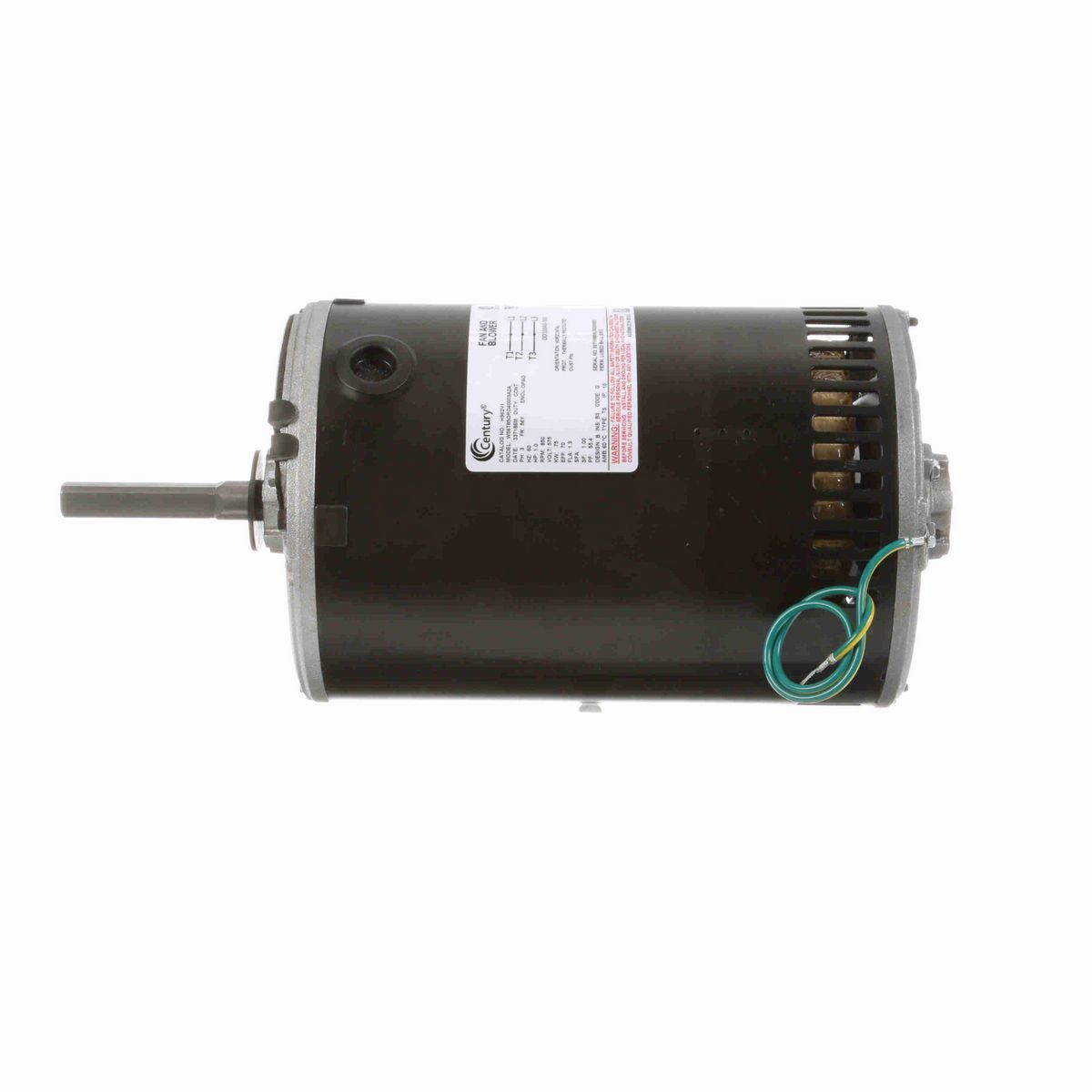 Century Condenser Fan Motor, 1.0 HP, 3 Ph, 60 Hz, 575 V, 900 RPM, 56Z Frame, OPAO - H962V1