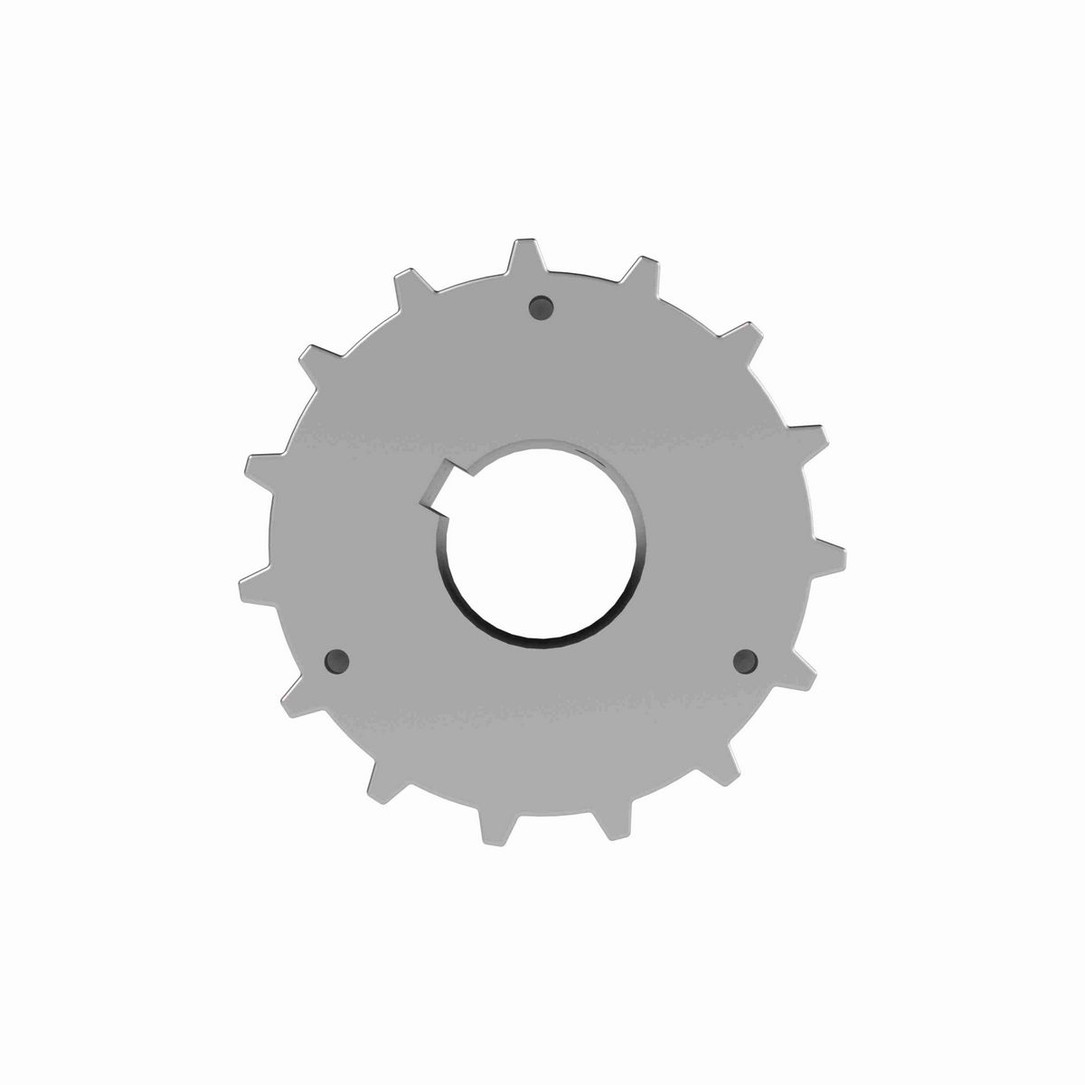 Rexnord 820 Series Solid One Piece Cast Iron Sprocket with 15 Teeth and a 1-1/4in Round Shaft-Ready Bore with Keyway & Setscrew - 401-194-31