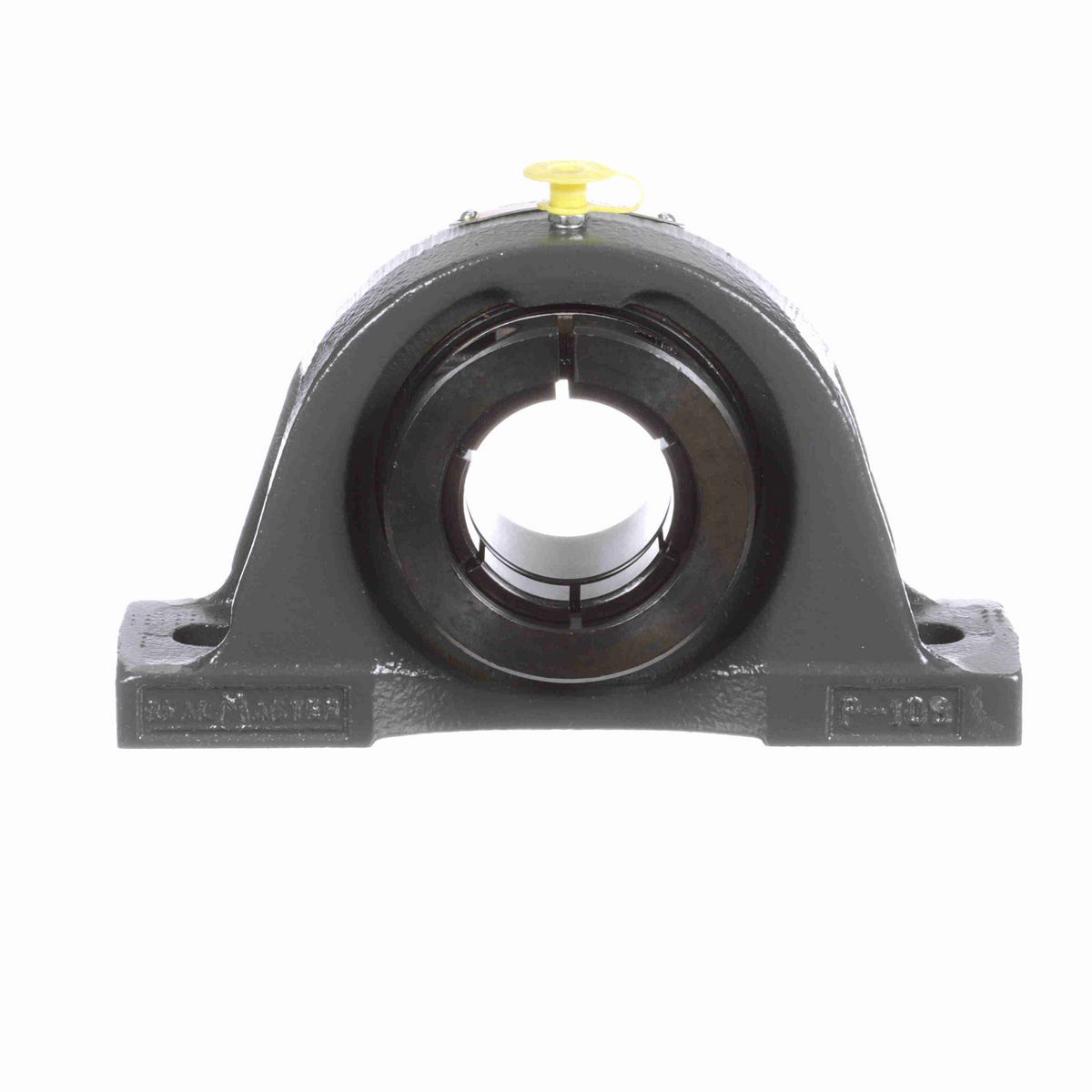 Sealmaster Mounted Cast Iron Two Bolt Pillow Block Ball Bearing - 52100 Bearing Steel, Black Oxided - Concentric Lock - NP-27T