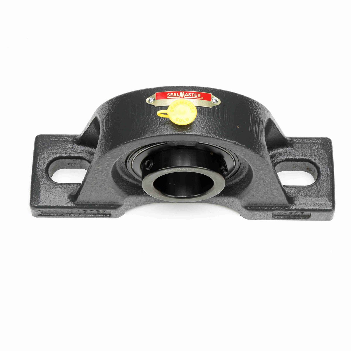 Sealmaster Mounted Cast Iron Two Bolt Pillow Block Ball Bearing - 52100 Bearing Steel, Black Oxided - Setscrew Lock - SP-26