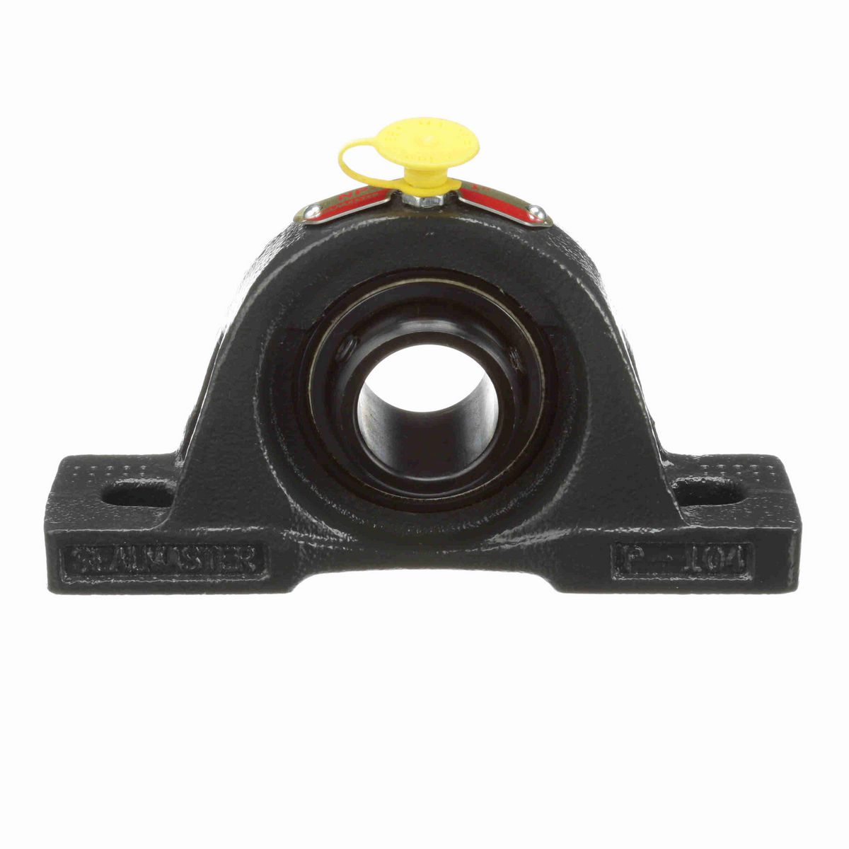 Sealmaster Mounted Cast Iron Two Bolt Pillow Block Ball Bearing - 52100 Bearing Steel, Black Oxided - Setscrew Lock - NP-16