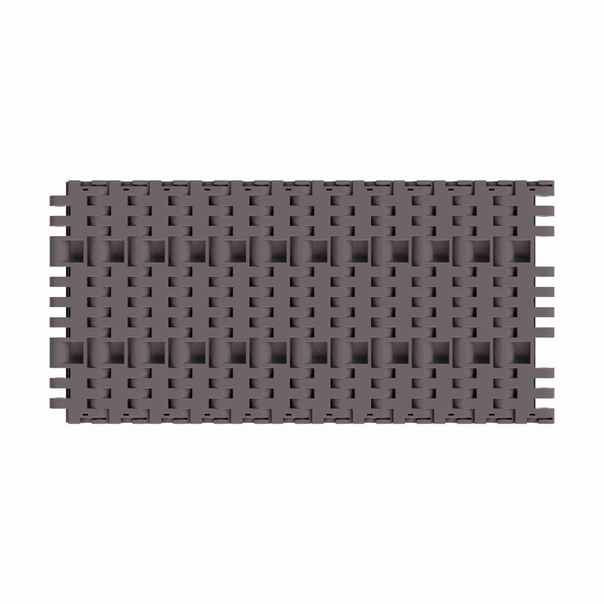 Rexnord 7705 Straight Running Solid Top, Material: Brown High Performance, Width: 6in, Pitch: 1in - 81416333