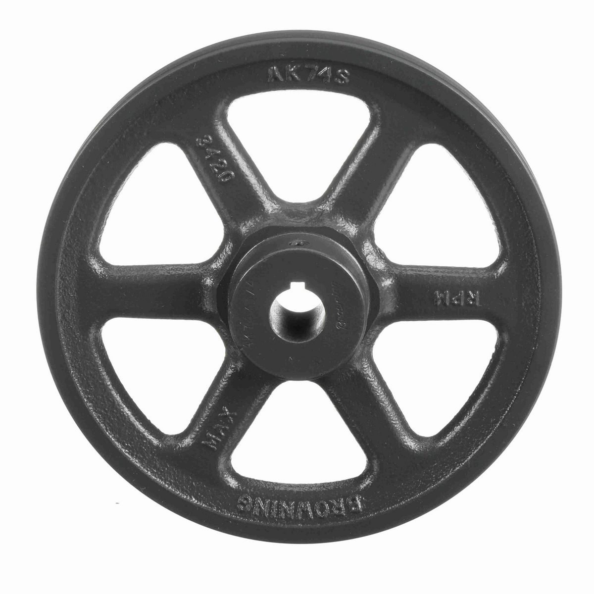 Browning 1 Groove Cast Iron FHP - Finished Bore Sheave - AK74X3/4