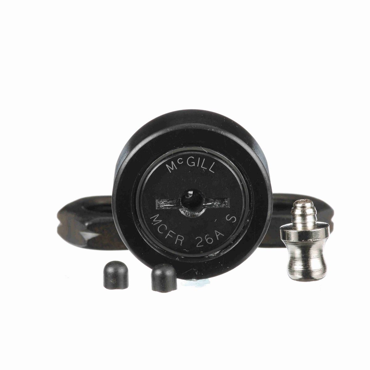 Опорный ролик с цапфой McGill CAMROL MCFR 26A S, бочкообразный, с уплотнением, со шлицем под отвёртку, метрический