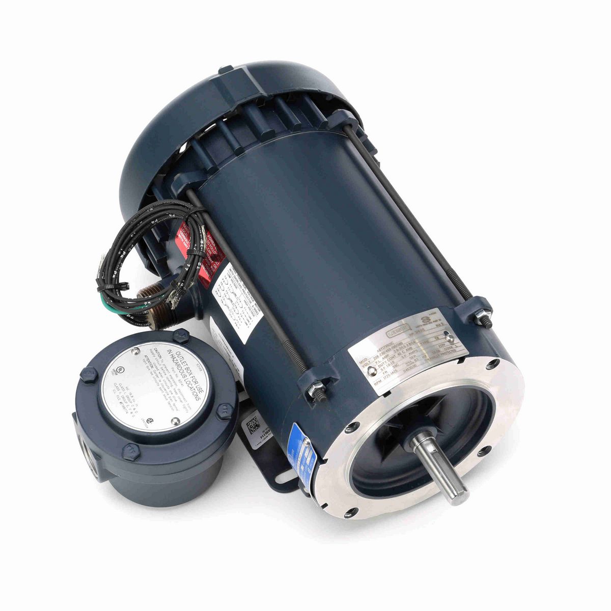 LEESON Explosion Proof Motor, 0.75 & 0.50 HP, 3 Ph, 60 & 50 Hz, 208-230/460 & 190/380 V, 1800 & 1500 RPM, 56C Frame, EPFC - 114630.00