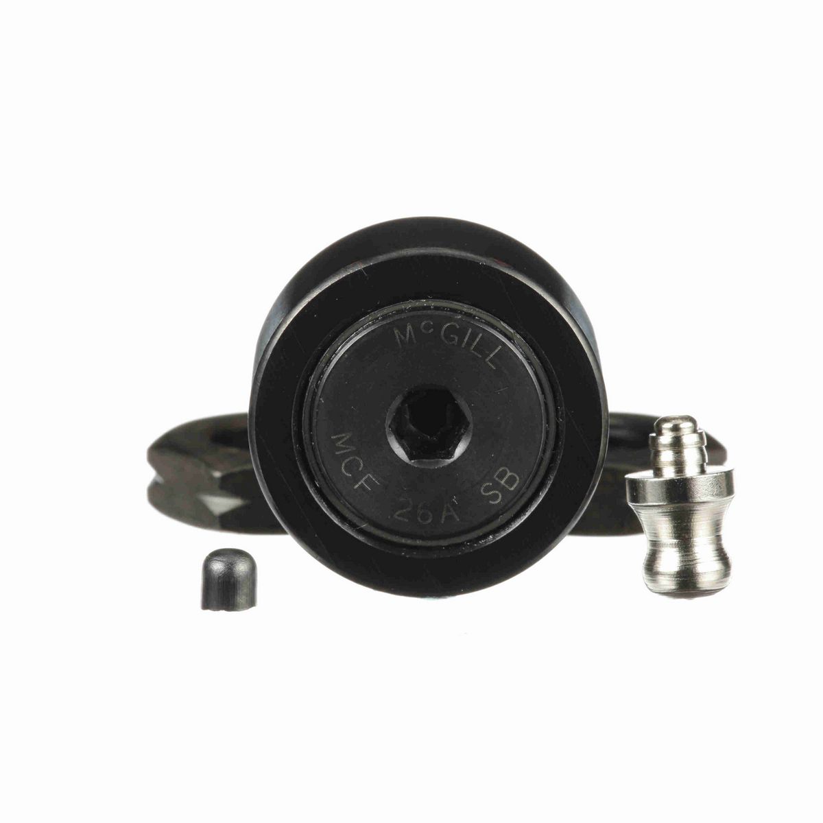 Опорный ролик с цапфой McGill CAMROL MCF 26A SB, бочкообразный, с уплотнением, с шестигранным отверстием, метрический