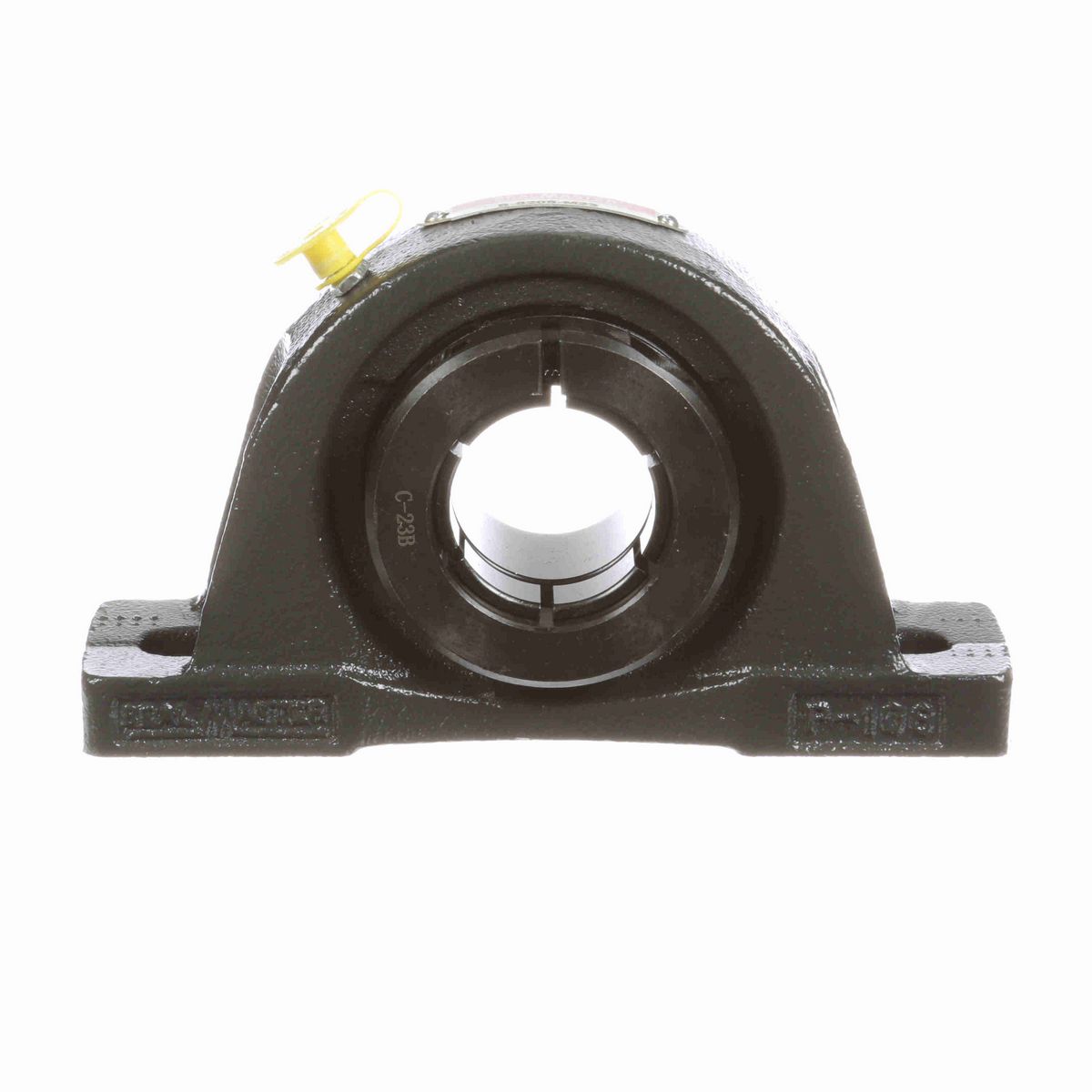 Sealmaster Mounted Cast Iron Two Bolt Pillow Block Ball Bearing - 52100 Bearing Steel, Black Oxided - Lock - S-5205-M23