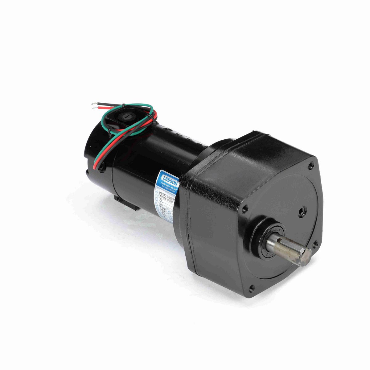 LEESON Parallel Shaft Gearmotor, 0.13 HP, 90 V, 7 RPM, 34 Frame, TENV - M1135106.00