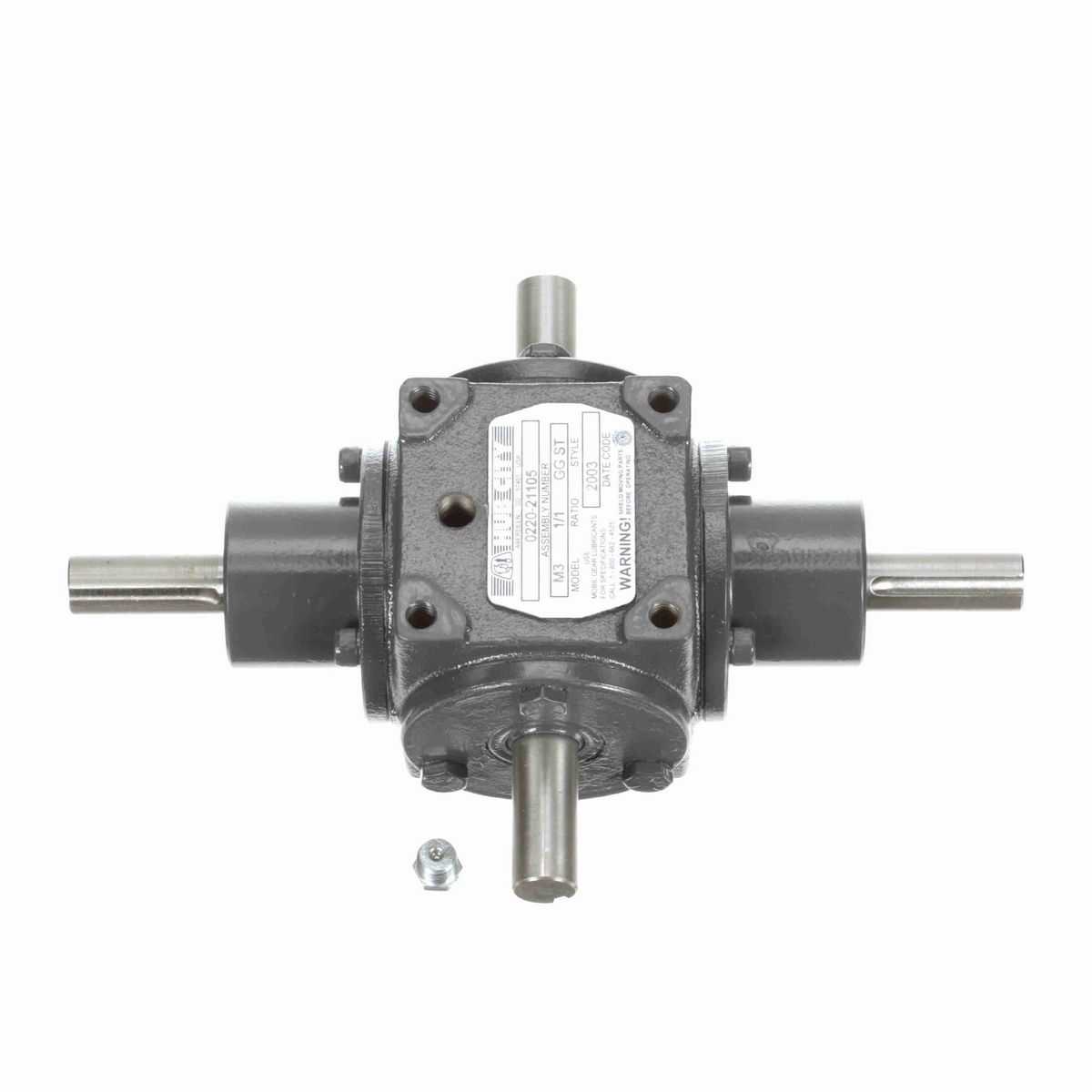 Hub City Bevel Gear Drives Cast Iron Bevel Reducer - M3 1/1 GG ST